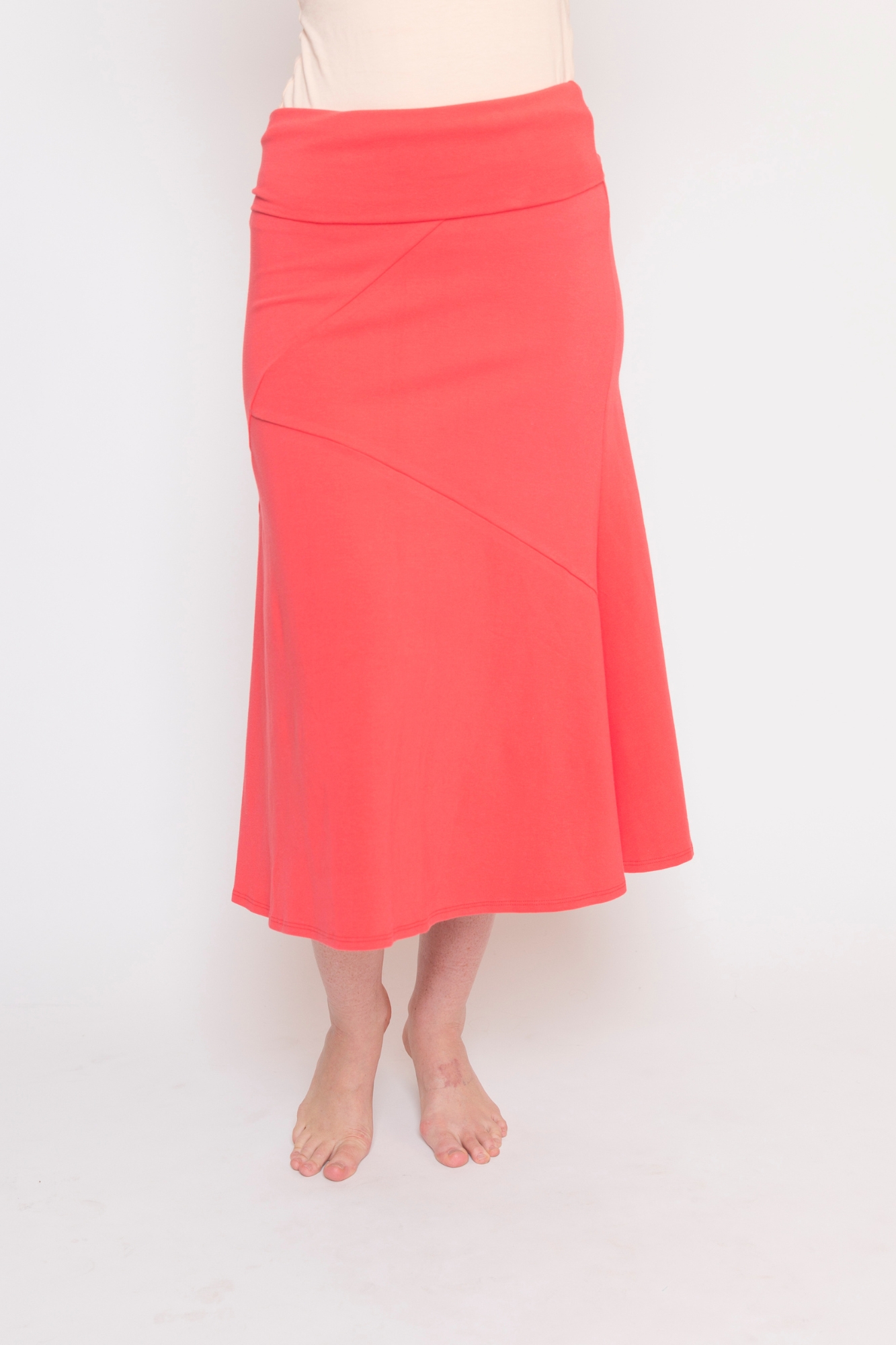 foldover skirt orange 1